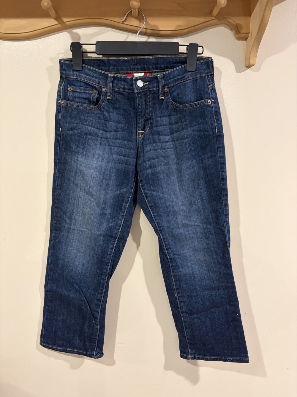 Lucky Brand Indigo Cropped Straight Jeans